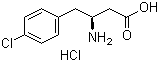 structure of CAS# 331763-58-7, (S)-3-Amino-4-(4-chlorophenyl)butyric acid hydrochloride;(betaS)-beta-Amino-4-chlorobenzenebutanoic acid hydrochloride