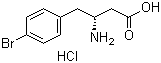 structure of CAS# 331763-73-6, (R)-3-Amino-4-(4-bromophenyl)butyric acid hydrochloride;(betaR)-beta-Amino-4-bromobenzenebutanoic acid hydrochloride