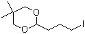 2-(3-碘丙基)-5,5-二甲基-1,3-二噁烷分子结构 (CAS 331818-83-8)