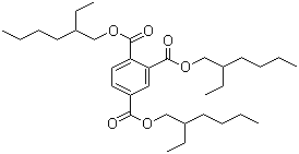 Trioctyl trimellitate molecular structure (CAS 3319-31-1)