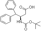structure of CAS# 332062-06-3, Boc-(R)-3-Amino-4,4-diphenylbutyric acid;(betaR)-beta-[[(tert-Butoxy)carbonyl]amino]-gamma-phenylbenzenebutanoic acid