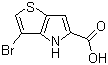 structure of CAS# 332099-36-2, 3-Bromo-4H-thieno[3,2-b]pyrrole-5-carboxylic acid