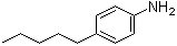 structure of CAS# 33228-44-3, 4-Pentylaniline;4-Pentylbenzenamine; 4-n-Pentylaniline; p-Amylaniline; p-Pentylaniline; p-n-Pentylaniline