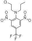 structure of CAS# 33245-39-5, Fluchloralin;BAS 3921; BAS 3921H; BAS 3924H; BAS 392H; Basalin; N-Propyl-N-(2-chloroethyl)-2,6-dinitro-4-trifluoromethylaniline
