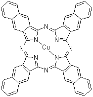 Copper(II) 2,3-naphthalocyanine molecular structure (CAS 33273-09-5)