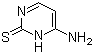 4-氨基-2-巯基嘧啶分子结构 (CAS 333-49-3)