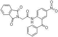 N-(2-Benzoyl-4-nitrophenyl)-1,3-dihydro-1,3-dioxo-2H-isoindole-2-acetamide molecular structure (CAS 33311-76-1)