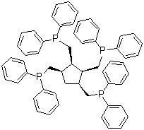 all-cis-1,2,3,4-Tetrakis[(diphenylphosphino)methyl]cyclopentane molecular structure (CAS 333380-86-2)
