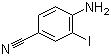 4-氨基-3-碘苯腈分子结构 (CAS 33348-34-4)