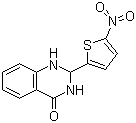 1,2-二氢-2-(5-硝基-2-噻吩基)喹唑啉-4(3H)-酮分子结构 (CAS 33389-33-2)