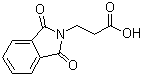 structure of CAS# 3339-73-9, 3-Phthalimidopropionic acid;3-(1,3-Dioxo-1,3-dihydro-2H-isoindol-2-yl)propanoic acid