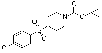 4-[(4-Chlorophenyl)sulfonyl]-1-piperidinecarboxylic acid tert-butyl ester molecular structure (CAS 333954-88-4)