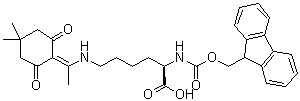 结构式 CAS# 333973-51-6, N6-[1-(4,4-二甲基-2,6-二氧代环己基亚基)乙基]-N2-[芴甲氧羰基]-D-赖氨酸