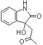 1,3-Dihydro-3-hydroxy-3-(2-oxopropyl)-2H-indol-2-one molecular structure (CAS 33417-17-3)