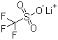 结构式 CAS# 33454-82-9, 三氟甲基磺酸锂; 三氟甲磺酸锂