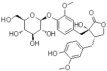 (-)-去甲络石苷分子结构 (CAS 33464-78-7)