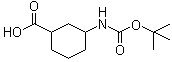 3-(tert-Butoxycarbonylamino)-1-cyclohexanecarboxylic acid molecular structure (CAS 334932-13-7)