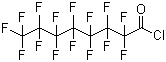 structure of CAS# 335-64-8, Pentadecafluorooctanoyl chloride;Perfluorooctanoyl chloride