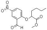 Methyl 2-(2'-formyl-4'-nitrophenoxy)caproate molecular structure (CAS 335153-23-6)