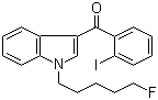 结构式 CAS# 335161-03-0, Am-694; [1-(5-氟戊基)-1H-吲哚-3-基](2-碘苯基)甲酮