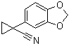 structure of CAS# 33522-14-4, 1-(1,3-Benzodioxol-5-yl)cyclopropanecarbonitrile;1-(3,4-Methylenedioxyphenyl)cyclopropanecarbonitrile