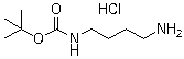 structure of CAS# 33545-98-1, 4-(tert-Butoxycarbonylamino)butylamine hydrochloride