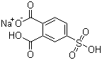 4-磺酸基-1,2-苯二甲酸单钠盐分子结构 (CAS 33562-89-9)