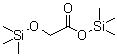 三甲基硅烷基[(三甲基硅烷基)氧基]乙酸酯分子结构 (CAS 33581-77-0)