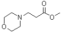 structure of CAS# 33611-43-7, 4-Morpholinepropionic acid methyl ester;Methyl 3-(4-morpholinyl)propionate; Methyl 3-morpholinopropanoate; Methyl 3-morpholinopropionate; Methyl 4-morpholinepropanoate; NSC 408953