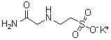 2-[(2-Amino-2-oxoethyl)amino]ethanesulfonic acid monopotassium salt molecular structure (CAS 336129-15-8)