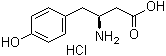 structure of CAS# 336182-13-9, L-beta-Homotyrosine hydrochloride;(S)-3-Amino-4-(4-hydroxyphenyl)butanoic acid hydrochloride
