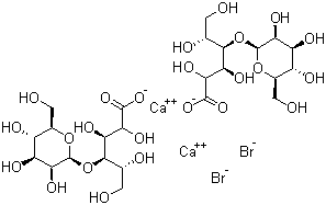 溴化乳糖醛酸钙分子结构 (CAS 33659-28-8)