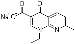 Nalidixic acid sodium salt molecular structure (CAS 3374-05-8)