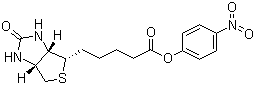 (+)-生物素对硝基苯酯分子结构 (CAS 33755-53-2)