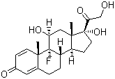 异氟泼尼松分子结构 (CAS 338-95-4)