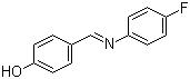结构式 CAS# 3382-63-6, 4-[[(4-氟苯基)亚胺]甲基]-苯酚