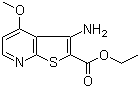 structure of CAS# 338773-61-8, 3-Amino-4-methoxythieno[2,3-b]pyridine-2-carboxylic acid ethyl ester