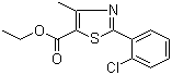 2-(2-Chlorophenyl)-4-methyl-5-thiazolecarboxylic acid ethyl ester molecular structure (CAS 338982-17-5)