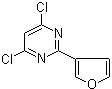 4,6-二氯-2-(3-呋喃基)嘧啶分子结构 (CAS 339366-65-3)