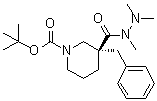 结构式 CAS# 339539-82-1, (3R)-3-(苯基甲基)-1,3-哌啶二甲酸 1-(1,1-二甲基乙基)酯 3-(三甲基酰肼)