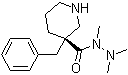 (3R)-3-(Phenylmethyl)-3-piperidinecarboxylic acid trimethylhydrazide molecular structure (CAS 339539-84-3)