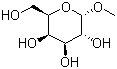 alpha-D-乳酸吡喃糖苷甲酯分子结构 (CAS 3396-99-4)