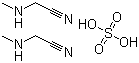 Methylaminoacetonitrile sulfate molecular structure (CAS 33986-15-1)