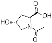 N-Acetyl-L-hydroxyproline molecular structure (CAS 33996-33-7)