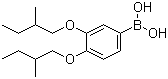 3,4-Bis(2-methylbutyloxy)benzeneboronic acid molecular structure (CAS 340148-67-6)