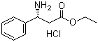 (R)-3-Amino-3-phenylpropanoic acid ethyl ester hydrochloride molecular structure (CAS 340188-50-3)