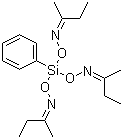 Phenyltris(methylethylketoximio)silane molecular structure (CAS 34036-80-1)