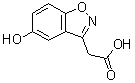 5-Hydroxy-1,2-benzisoxazole-3-acetic acid molecular structure (CAS 34173-03-0)