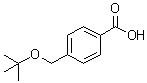 结构式 CAS# 34224-31-2, 4-[(叔丁氧基)甲基]苯甲酸