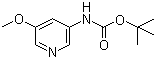 tert-Butyl 5-methoxypyridin-3-ylcarbamate molecular structure (CAS 342603-10-5)